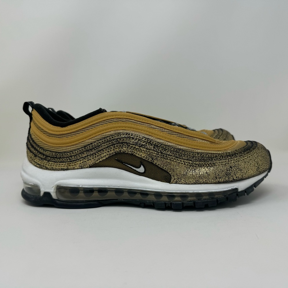 Nike W Air Max 97 Golden Gals Cracked Gold Black Women's Size 8.5 DO5881-700
